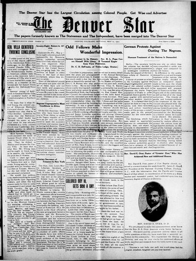 Denver Star, May 16, 1914
