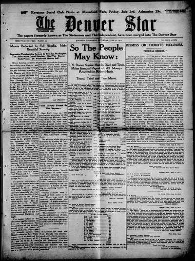 Denver Star, Jun 27, 1914