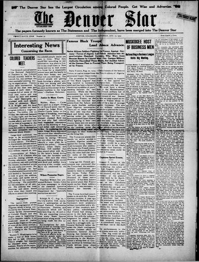 Denver Star, Aug 29, 1914