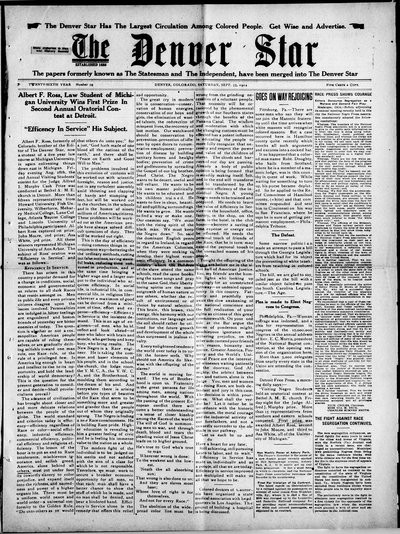 Denver Star, Sep 12, 1914