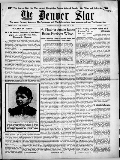 Denver Star, Nov 21, 1914