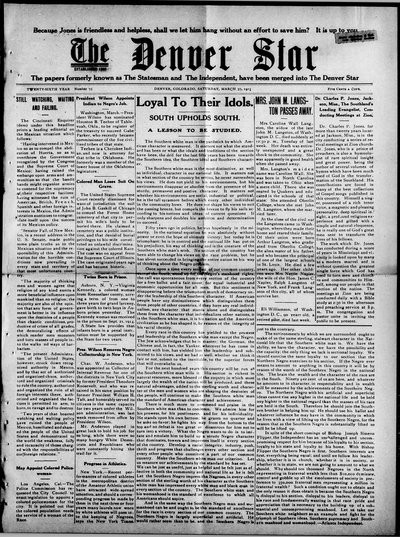 Denver Star, Mar 27, 1915