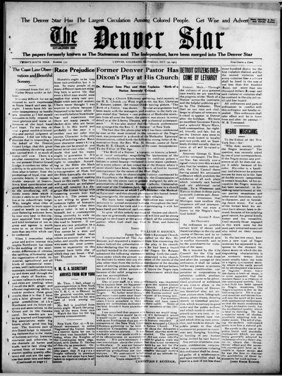 Denver Star, Oct 30, 1915