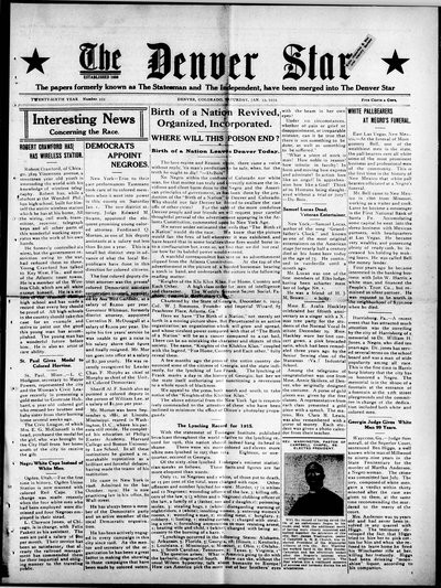 Denver Star, Jan 15, 1916