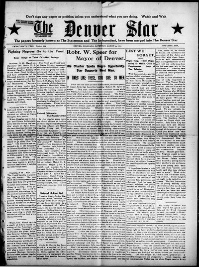 Denver Star, Mar 25, 1916
