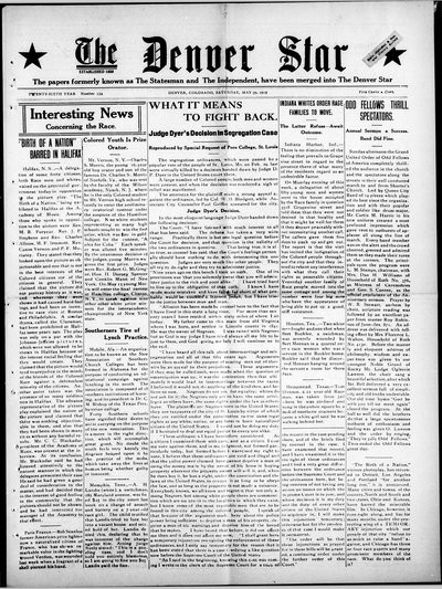 Denver Star, May 20, 1916