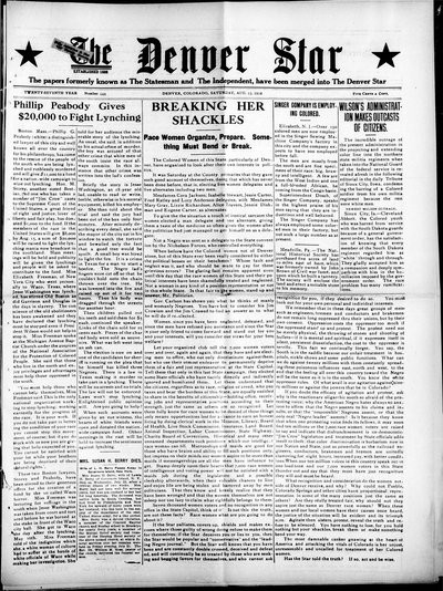 Denver Star, Aug 12, 1916