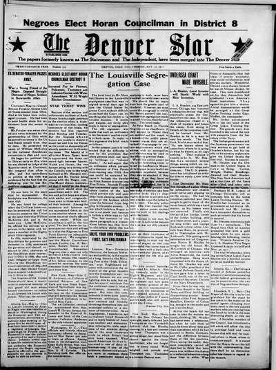 Denver Star, May 19, 1917