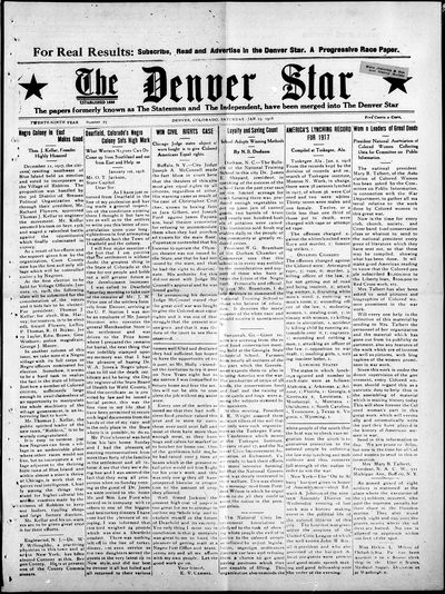 Denver Star, Jan 12, 1918