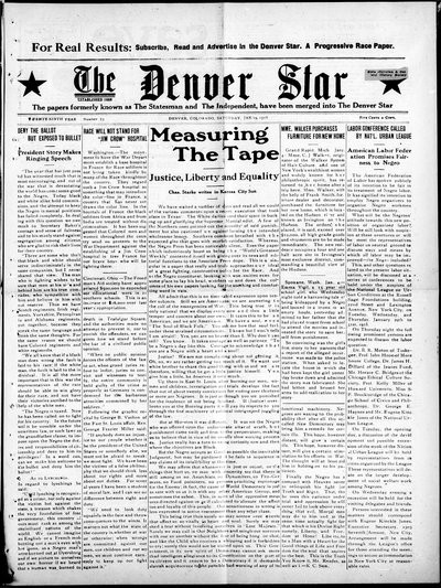 Denver Star, Jan 19, 1918