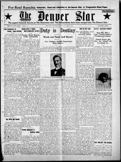 Denver Star, Jan 26, 1918