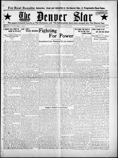 Denver Star, Feb 16, 1918