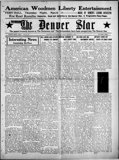 Denver Star, Mar 9, 1918