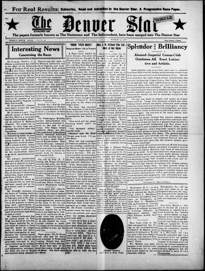 Denver Star, Mar 23, 1918