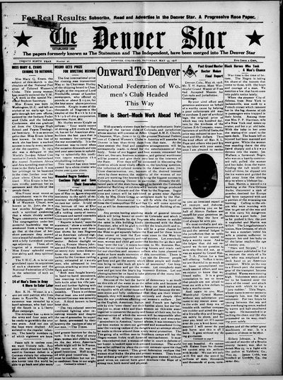 Denver Star, May 25, 1918