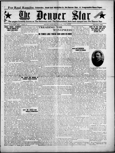 Denver Star, Aug 24, 1918