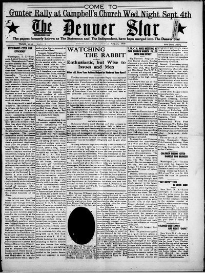 Denver Star, Aug 31, 1918