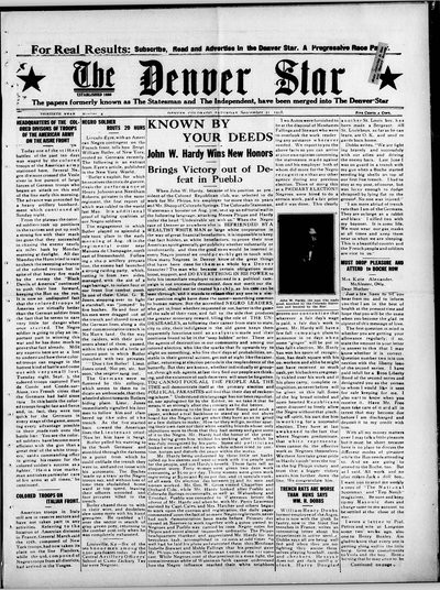 Denver Star, Sep 21, 1918
