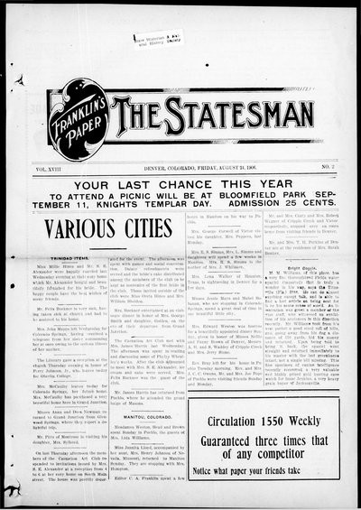Denver Star, Aug 24, 1906