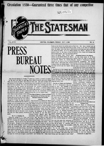 Denver Star, Nov 9, 1906