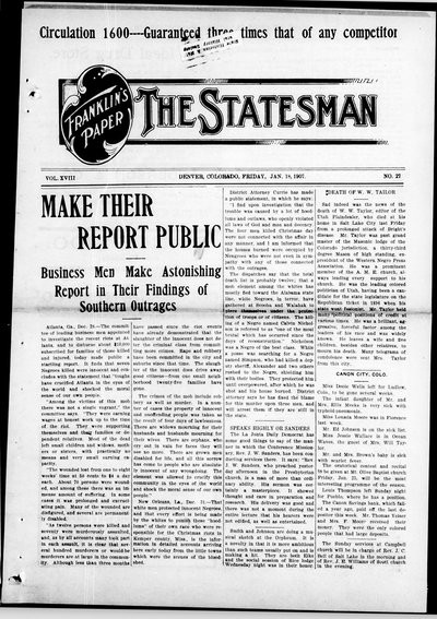 Denver Star, Jan 18, 1907