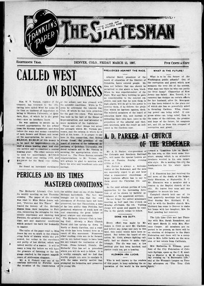 Denver Star, Mar 15, 1907