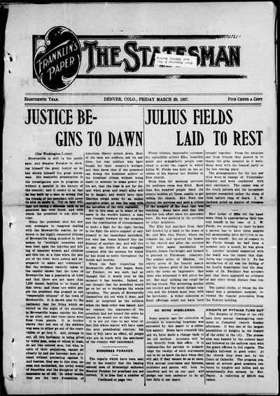 Denver Star, Mar 29, 1907