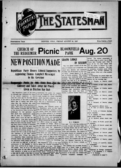 Denver Star, Aug 16, 1907