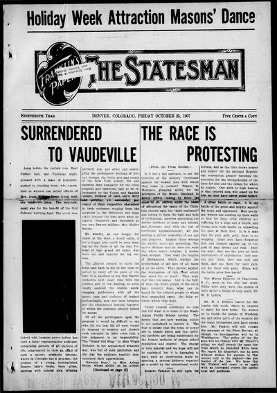 Denver Star, Oct 25, 1907