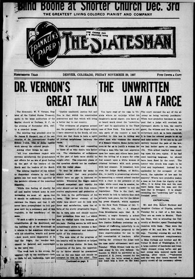 Denver Star, Nov 29, 1907