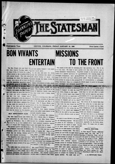 Denver Star, Jan 10, 1908