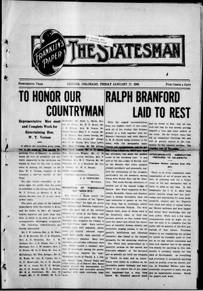 Denver Star, Jan 17, 1908