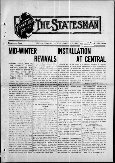 Denver Star, Feb 21, 1908