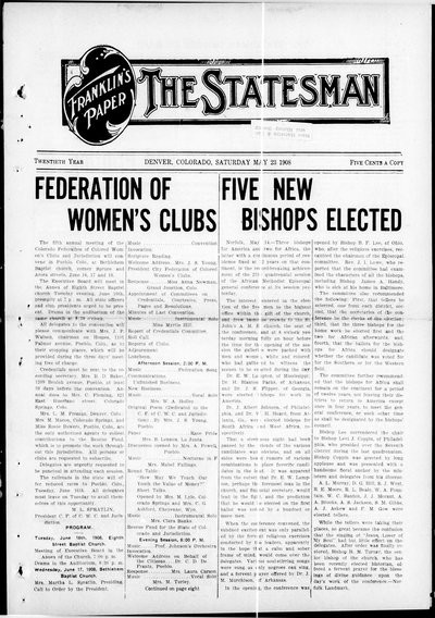 Denver Star, May 23, 1908