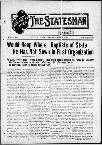 Denver Star, Aug 15, 1908