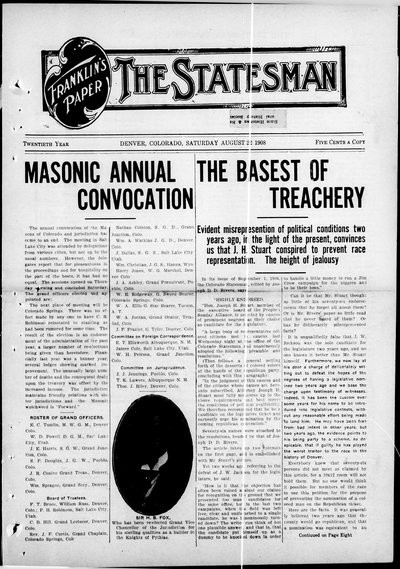 Denver Star, Aug 22, 1908