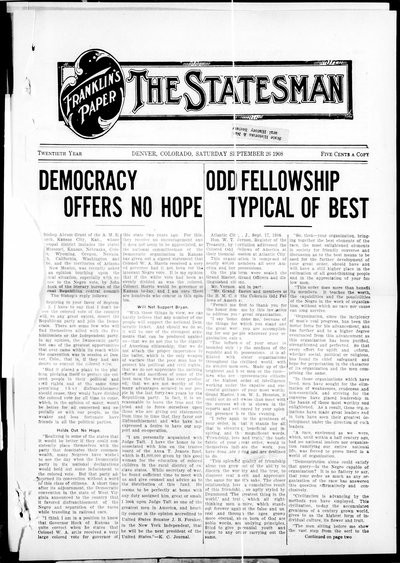 Denver Star, Sep 26, 1908