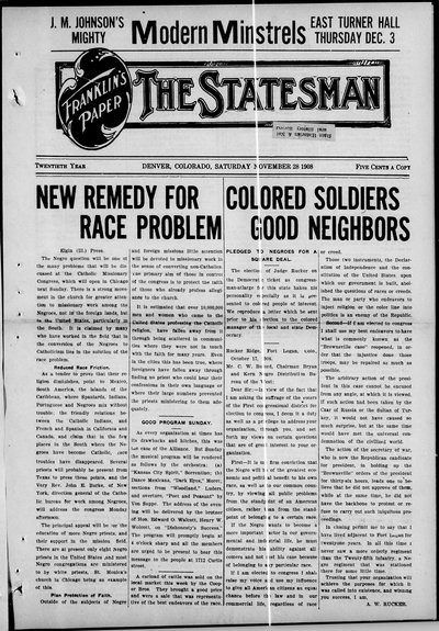 Denver Star, Nov 28, 1908