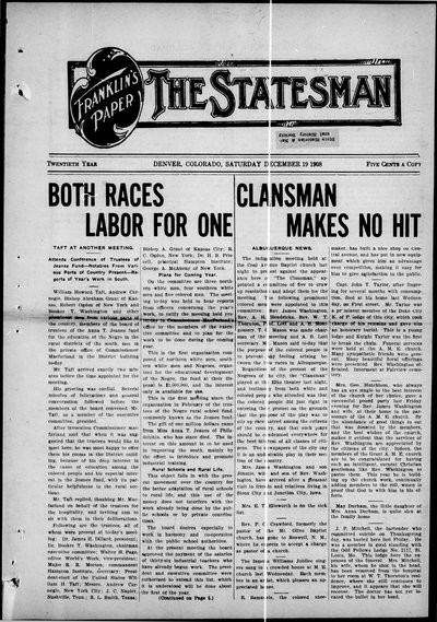 Denver Star, Dec 19, 1908