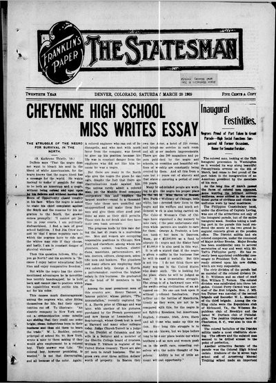 Denver Star, Mar 20, 1909