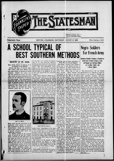 Denver Star, Aug 21, 1909