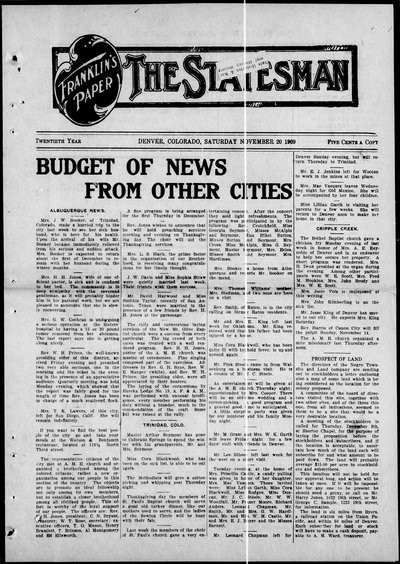 Denver Star, Nov 20, 1909