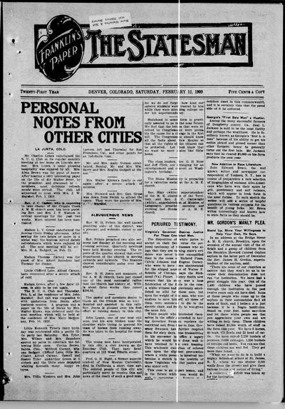 Denver Star, Feb 12, 1910