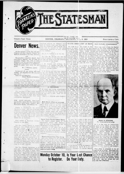 Denver Star, Oct 8, 1910