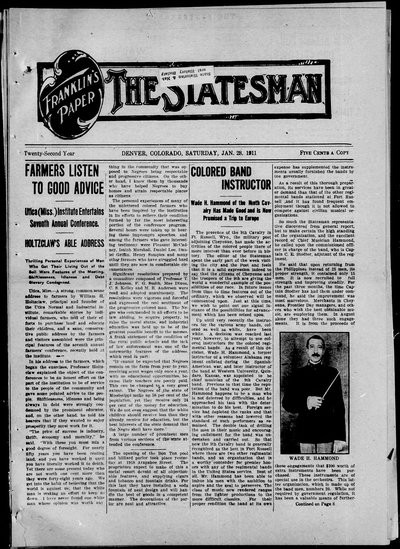 Denver Star, Jan 28, 1911