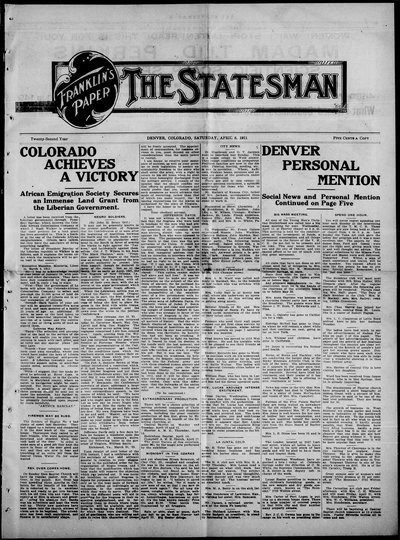 Denver Star, Apr 8, 1911