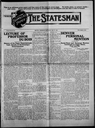 Denver Star, May 27, 1911