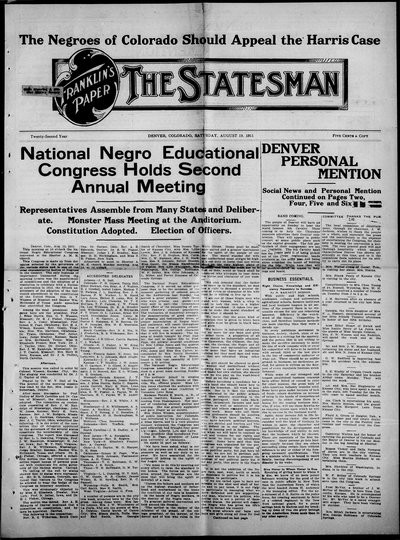Denver Star, Aug 19, 1911