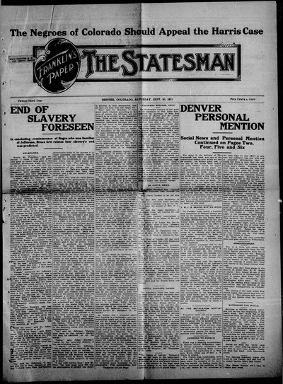 Denver Star, Sep 30, 1911
