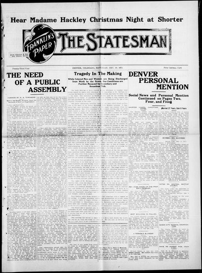 Denver Star, Dec 16, 1911
